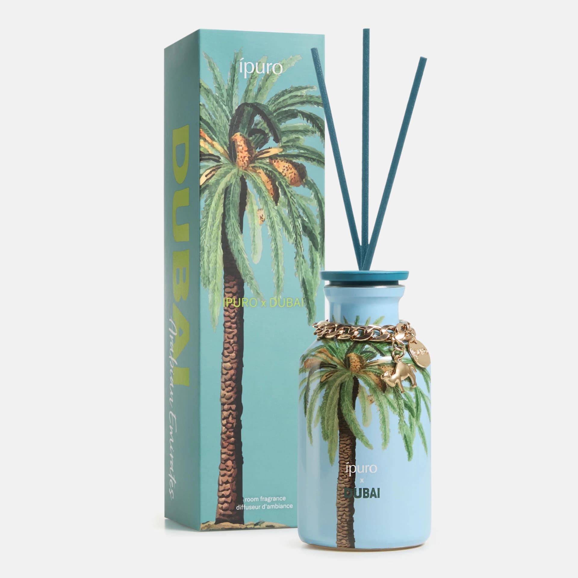 ipuro Raumduft DUBAI 240ml Glas Blau/Grün Orientalisch