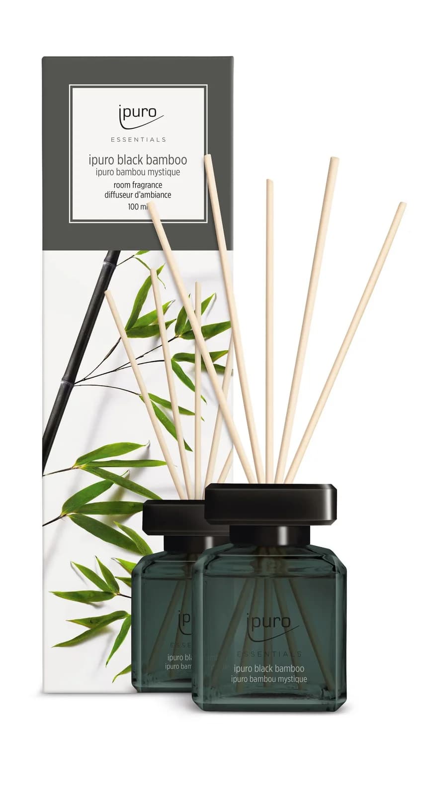 ipuro Raumduft BLACK BAMBOO 100 ml Glas Transparent
