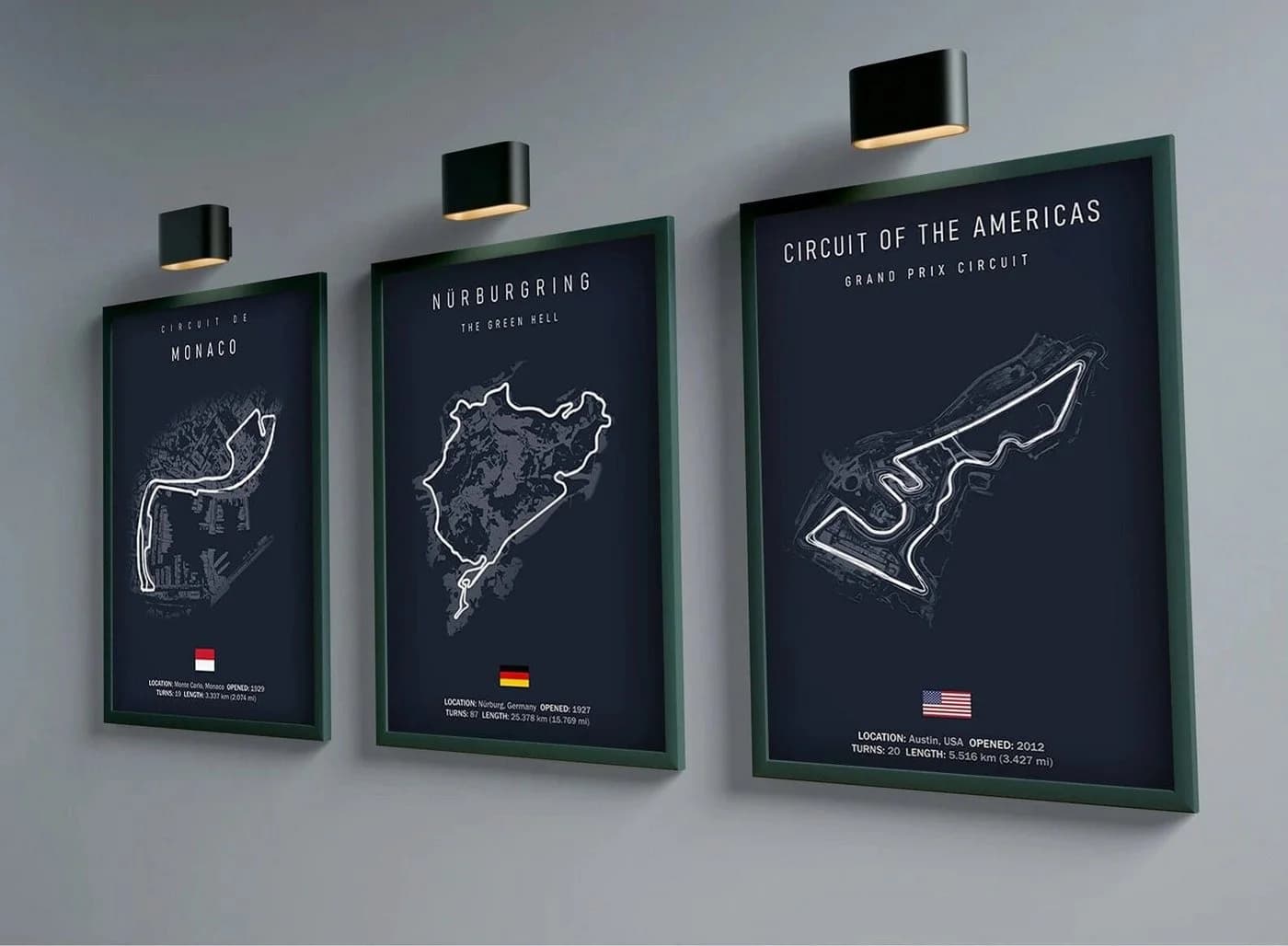 JUSTGOODMOOD Poster Formel 1 2026 Rennstrecken