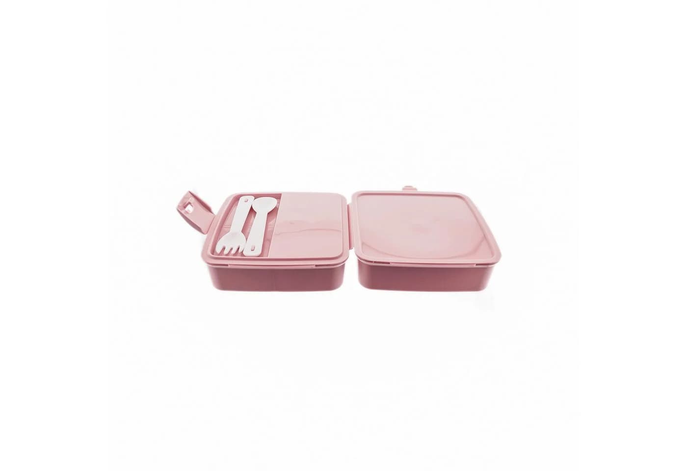 Bahama Brot- und Lunchbox mit Besteck, Soft-Click-Verschluss, Kunststoff