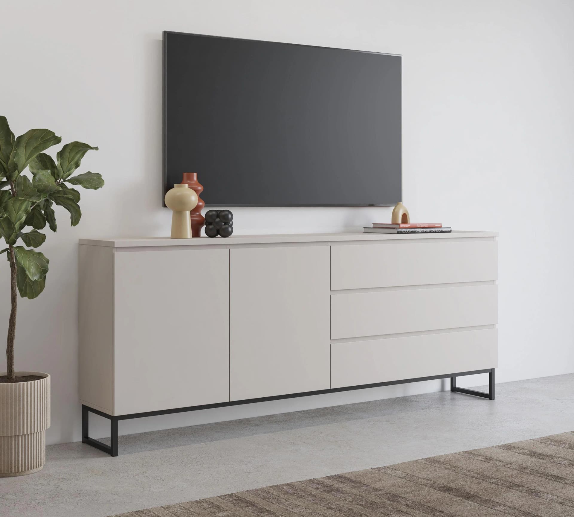OTTO HOME Sideboard Modo II 200 cm Kaschmir Modern