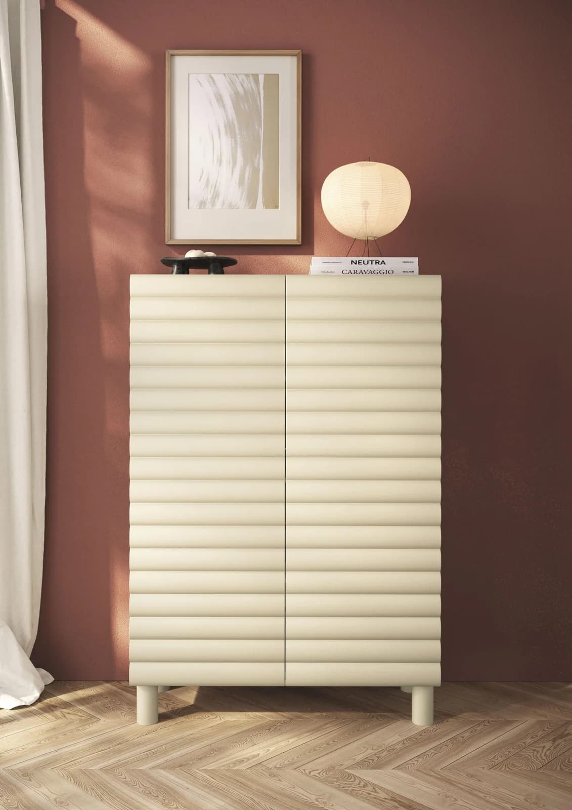 OTTO HOME Highboard Adria 101x147 cm Talco Spatolato 2 Türen