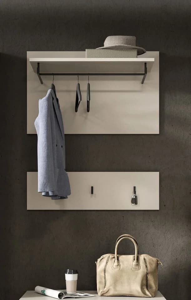 Home Affaire Garderobenpaneel REHAT 2-teilig Beige Anthrazit