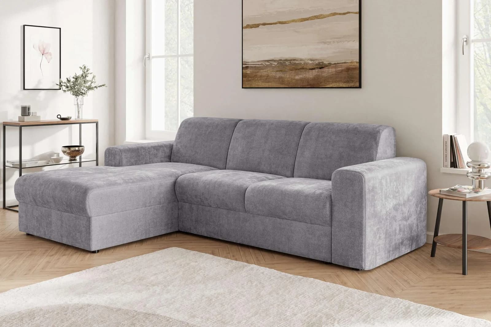 Ecksofa OTTO HOME BORNHOLM 2.0 L-Form Chenille grau