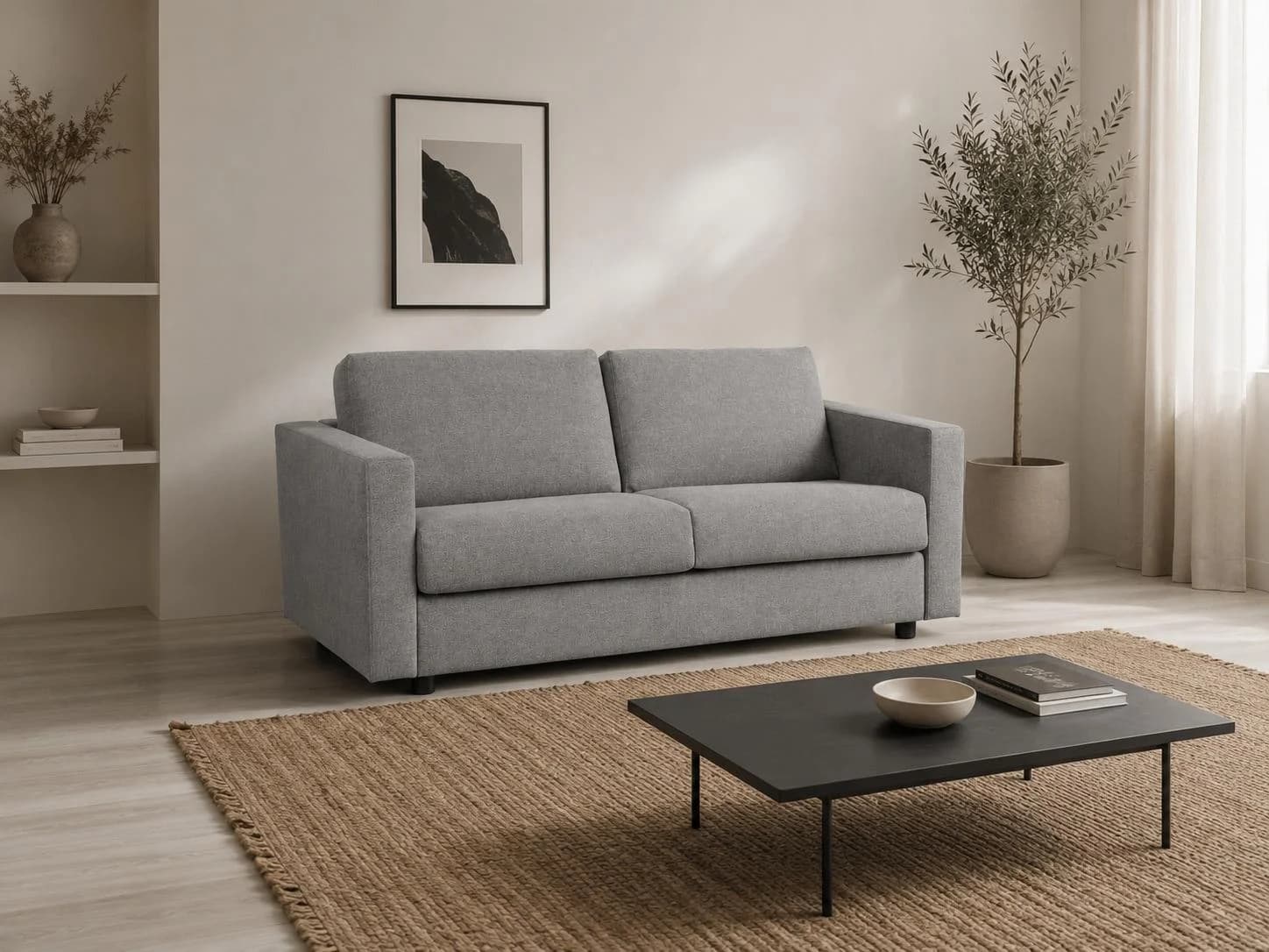 Schlafsofa OTTO HOME Jorren grau mit Schlaffunktion