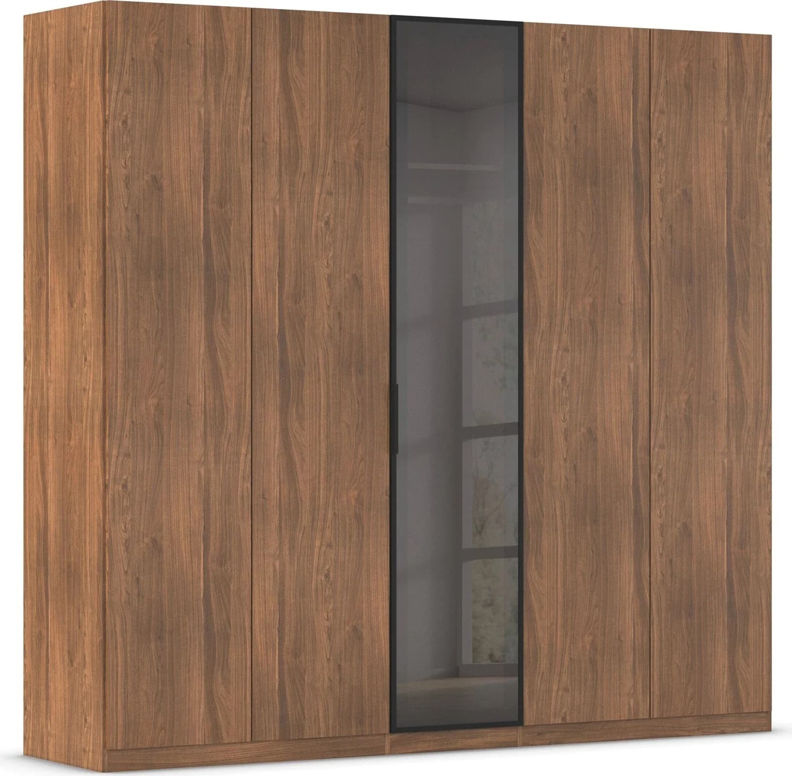 OTTO HOME Kleiderschrank Nylla braun Glasrahmentüren Holzwerkstoff