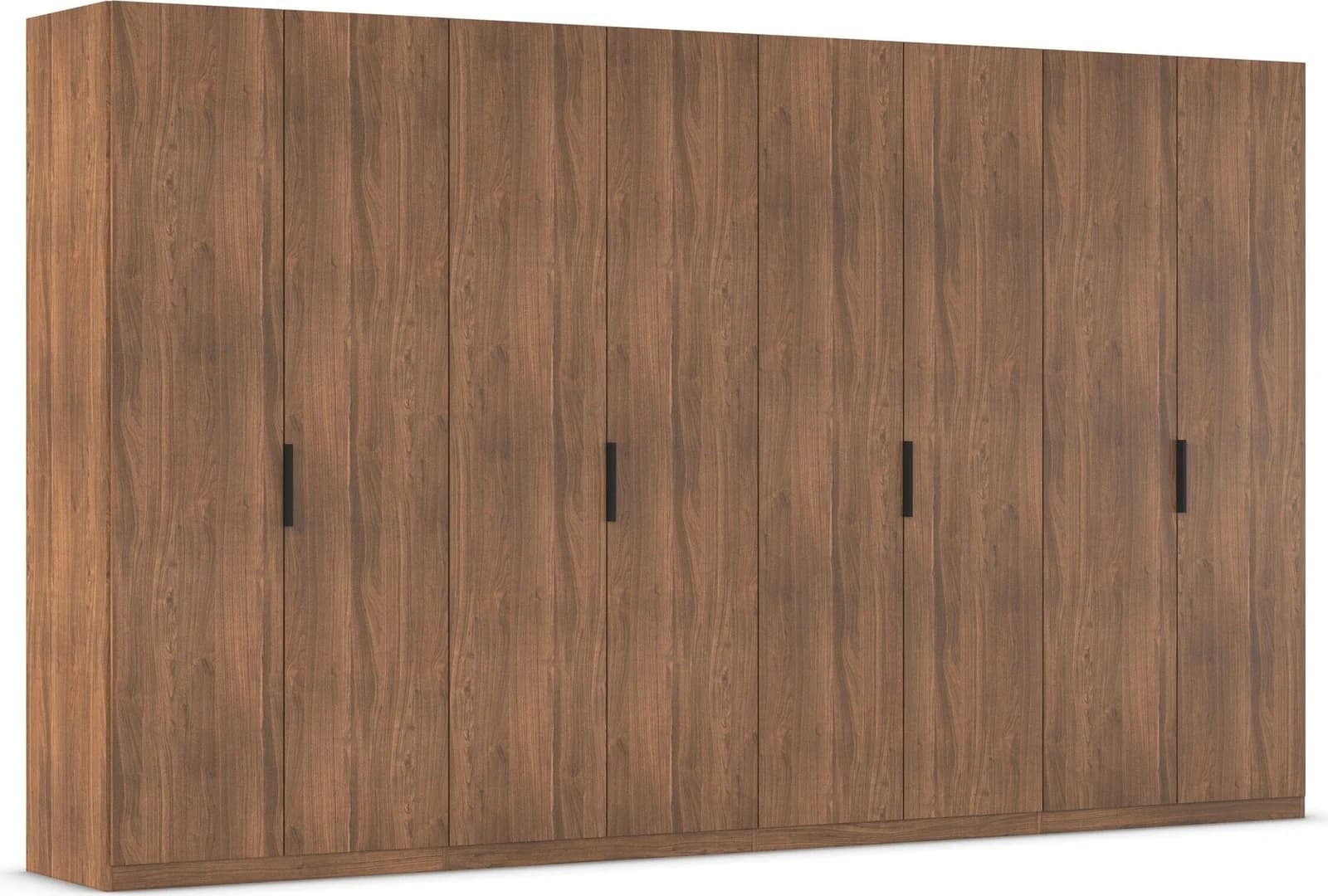 OTTO HOME Kleiderschrank Nylla Nussbaum Schwarz 360 cm