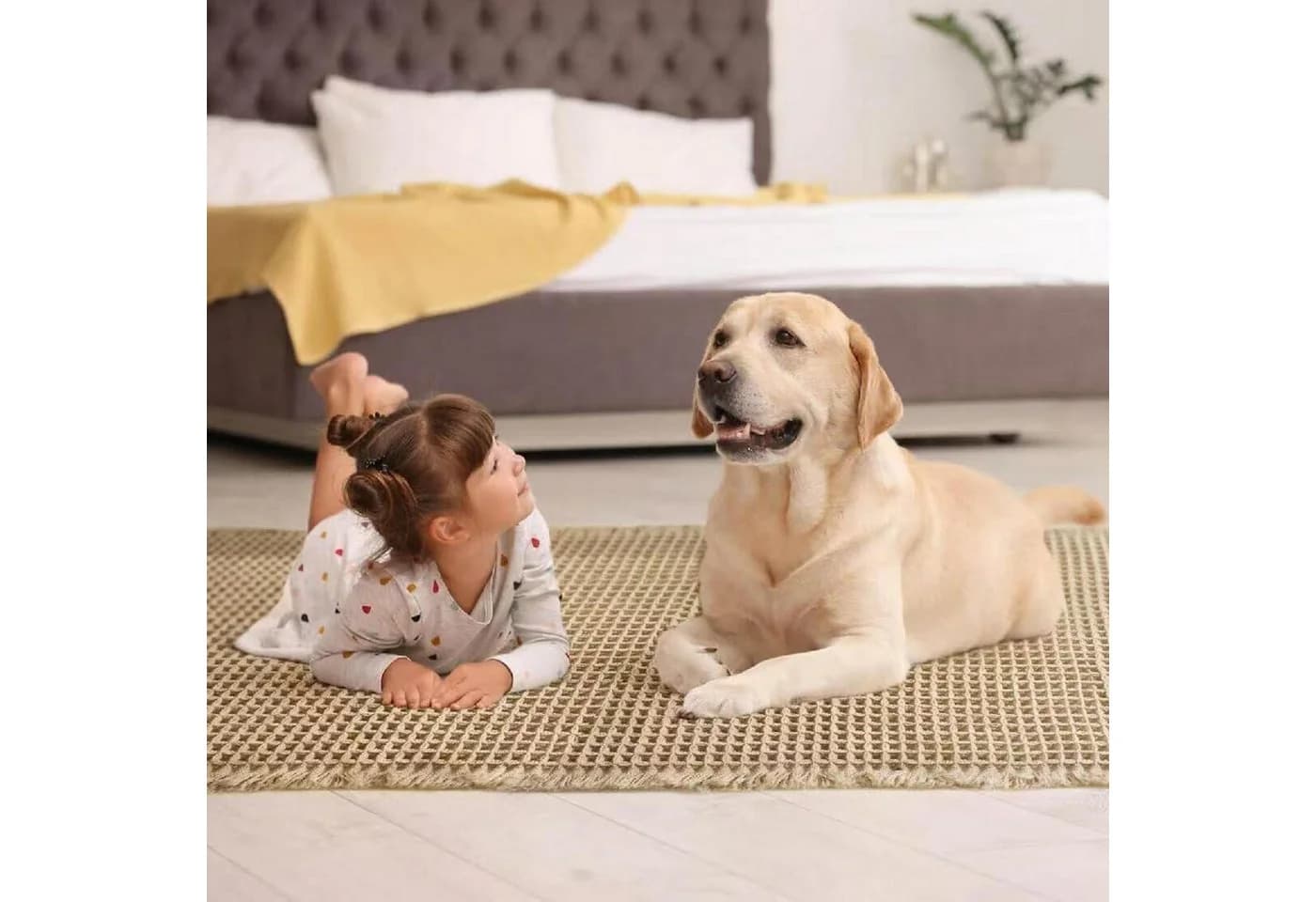 LuxusKollektion Badematte Boho Braun Rutschfest Saugstark