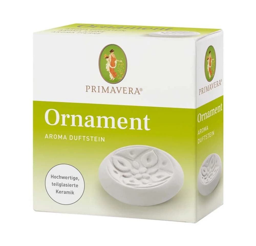 Primavera Life GmbH Duftlampe Duftstein Ornament Weiß Keramik