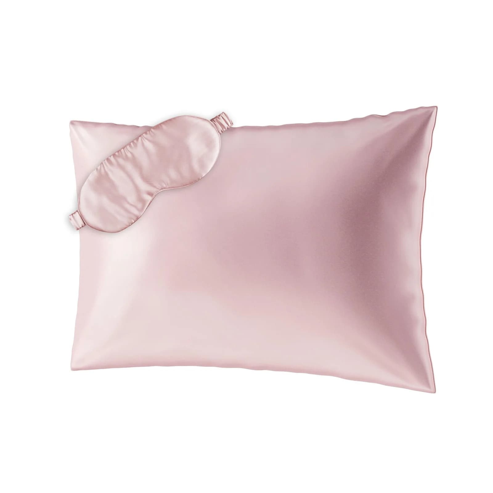 AILORIA Dekokissen Seide pink Shy Blush + Schlafmaske BEAUTY SLEEP Set