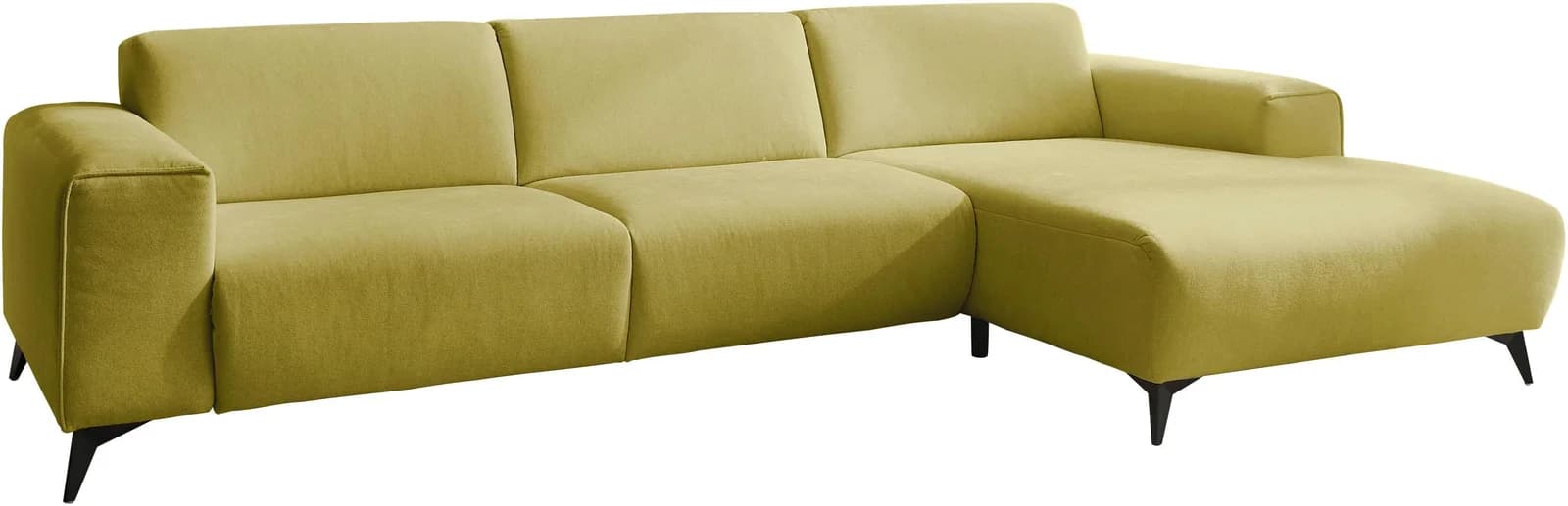 Ecksofa DIE PLANBAR Santos Lemon SoftSitz-Kaltschaumpolsterung