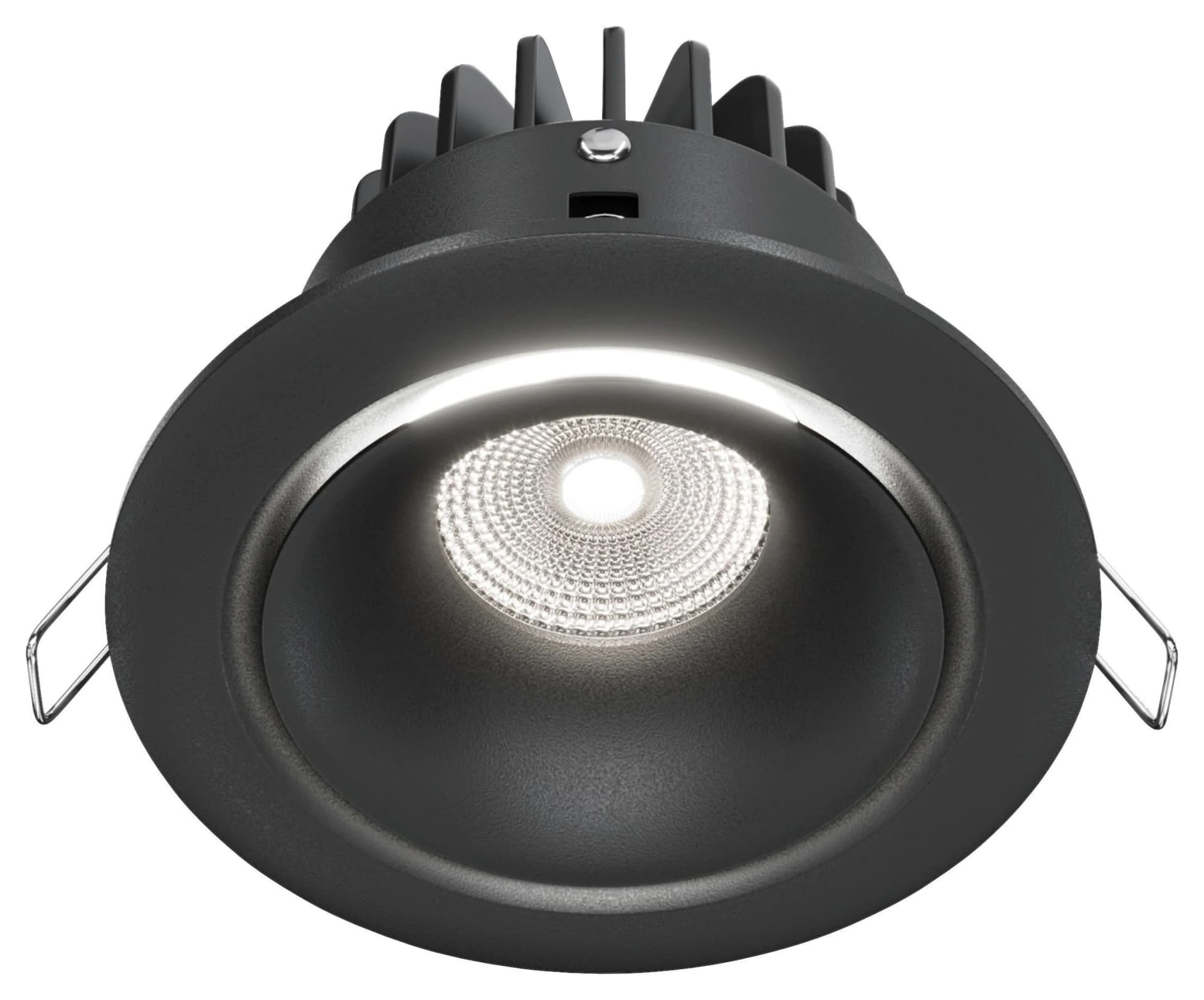 Einbauleuchte YIN Schwarz Aluminium