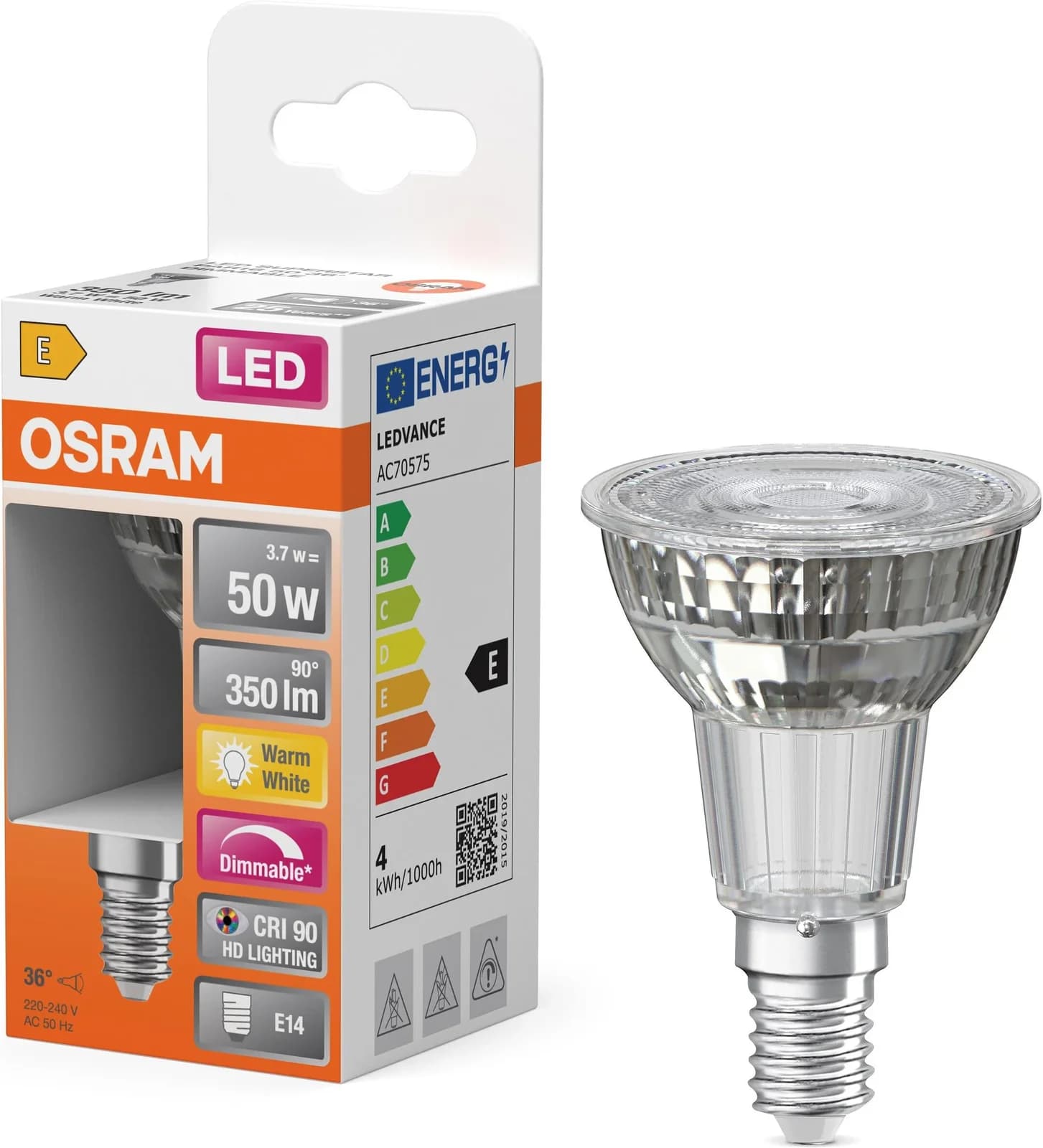 OSRAM LED SUPERSTAR PAR16 dimmbar E14 warmweiß