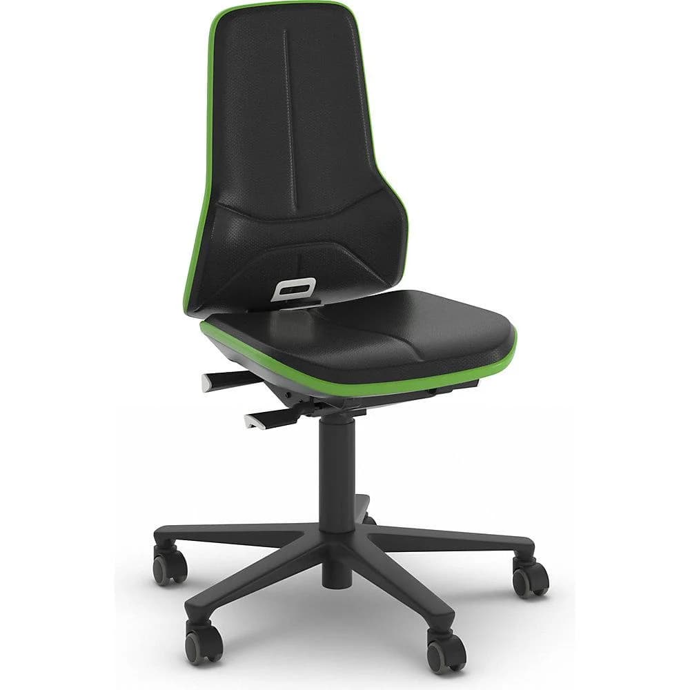 bimos NEON Arbeitsdrehstuhl Permanentkontakt Skintec Grün