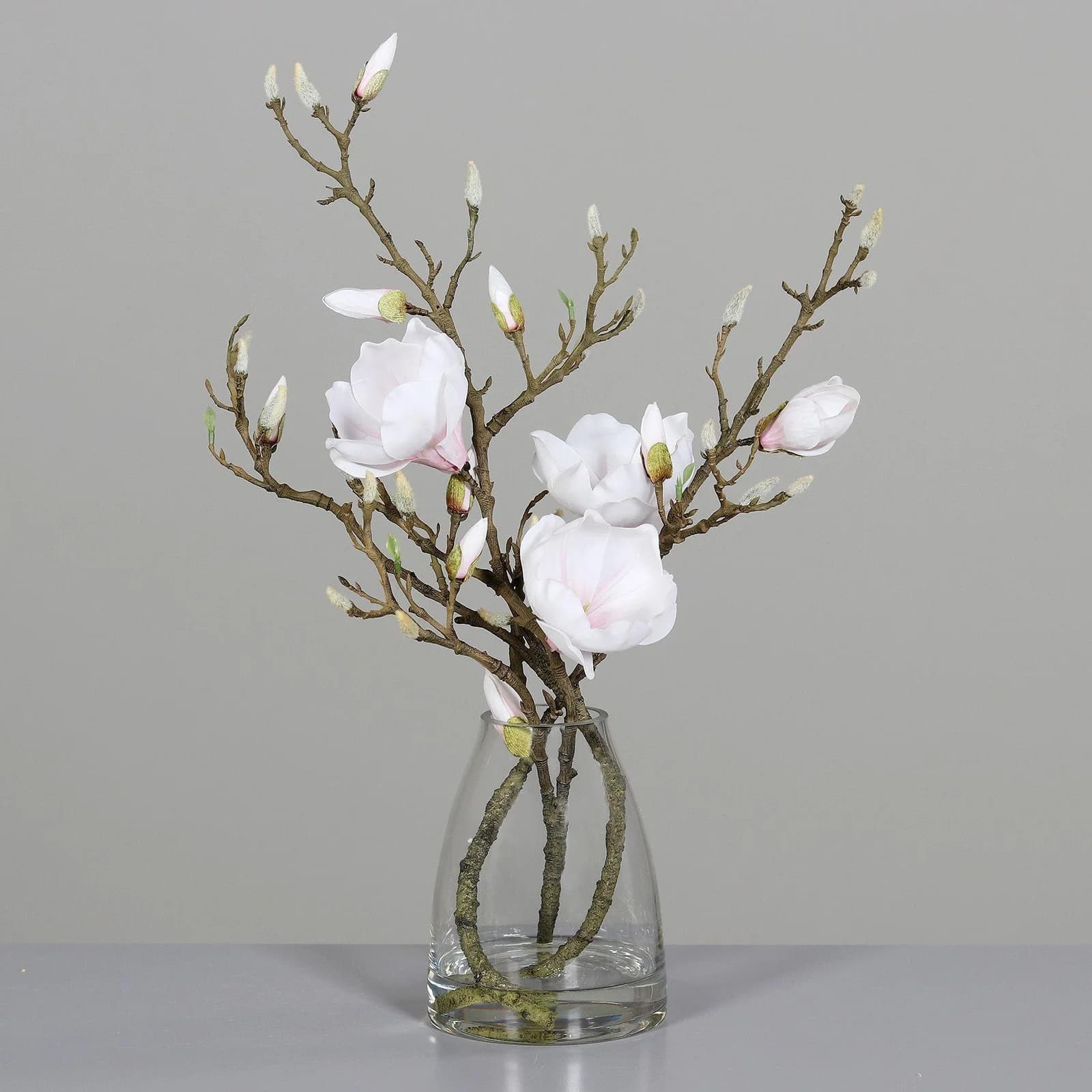 DPI Kunstblume Magnolien-Zweig Beige