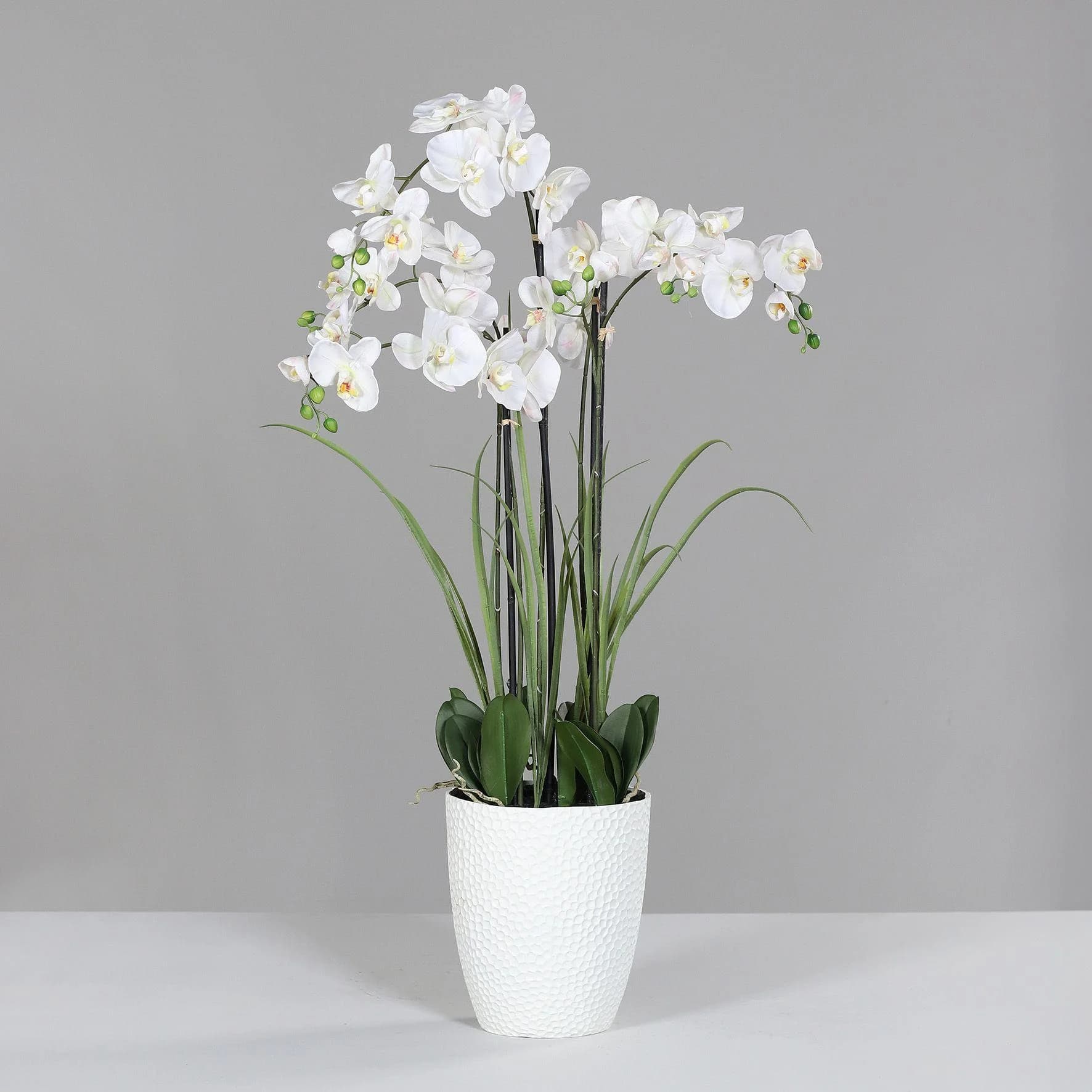 Kunstblume Orchidee Kunststoff Beige 120 cm DPI