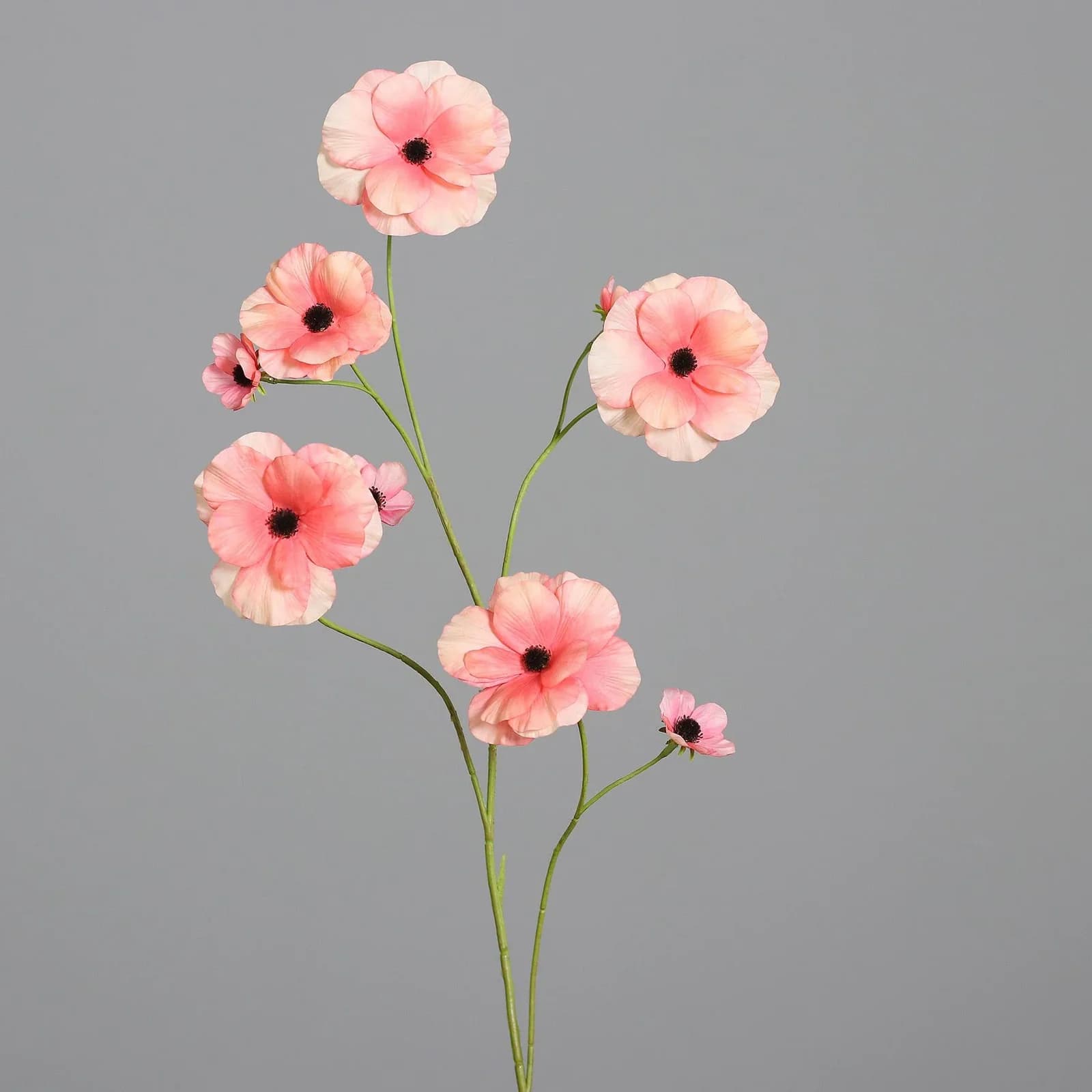 Kunstblume ANEMONE Rosa Kunststoff