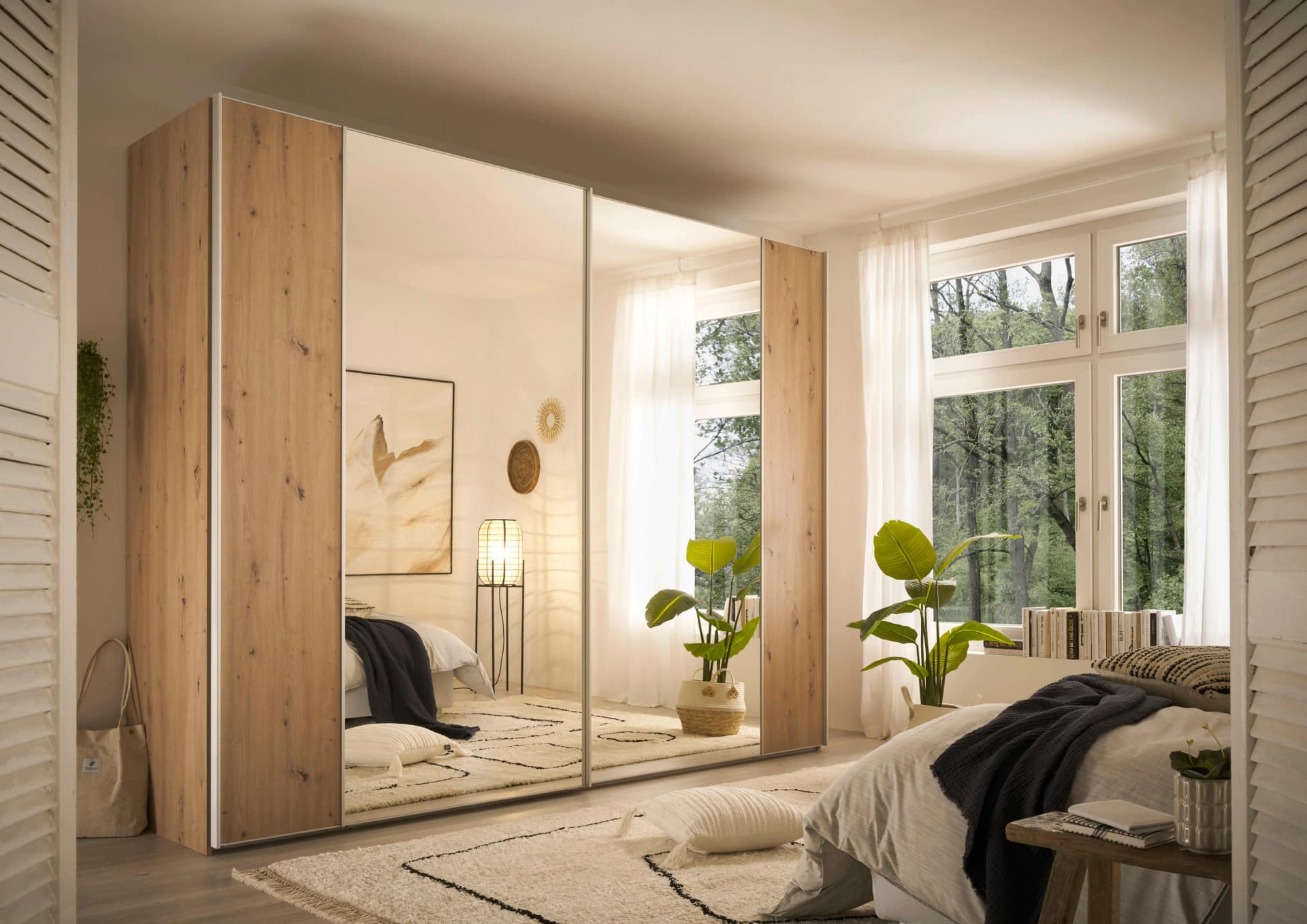 Schwebetürenschrank STAUD "Sonett 120" Artisan Eiche