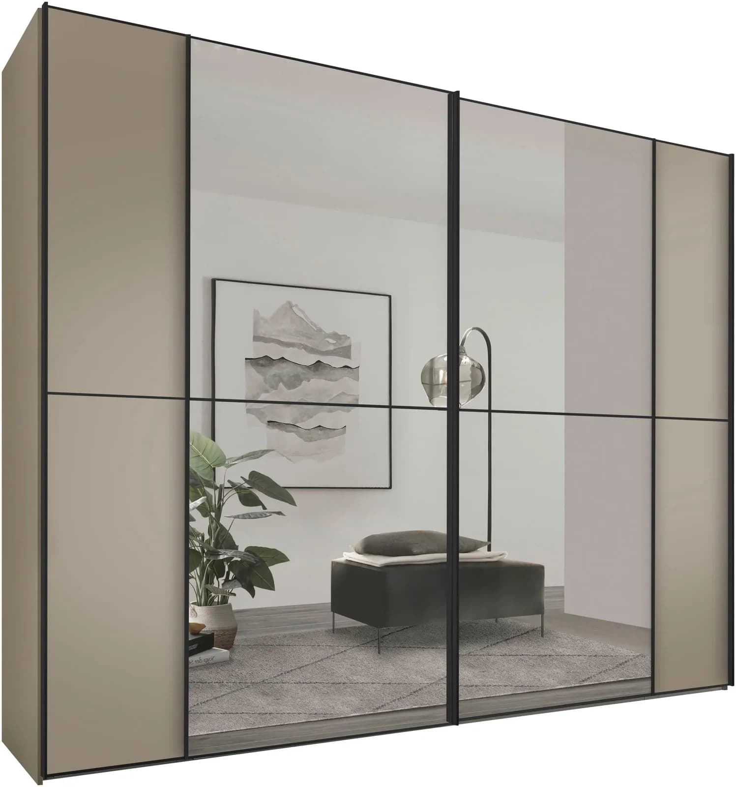 Schwebetürenschrank STAUD Sonett 220G Sand