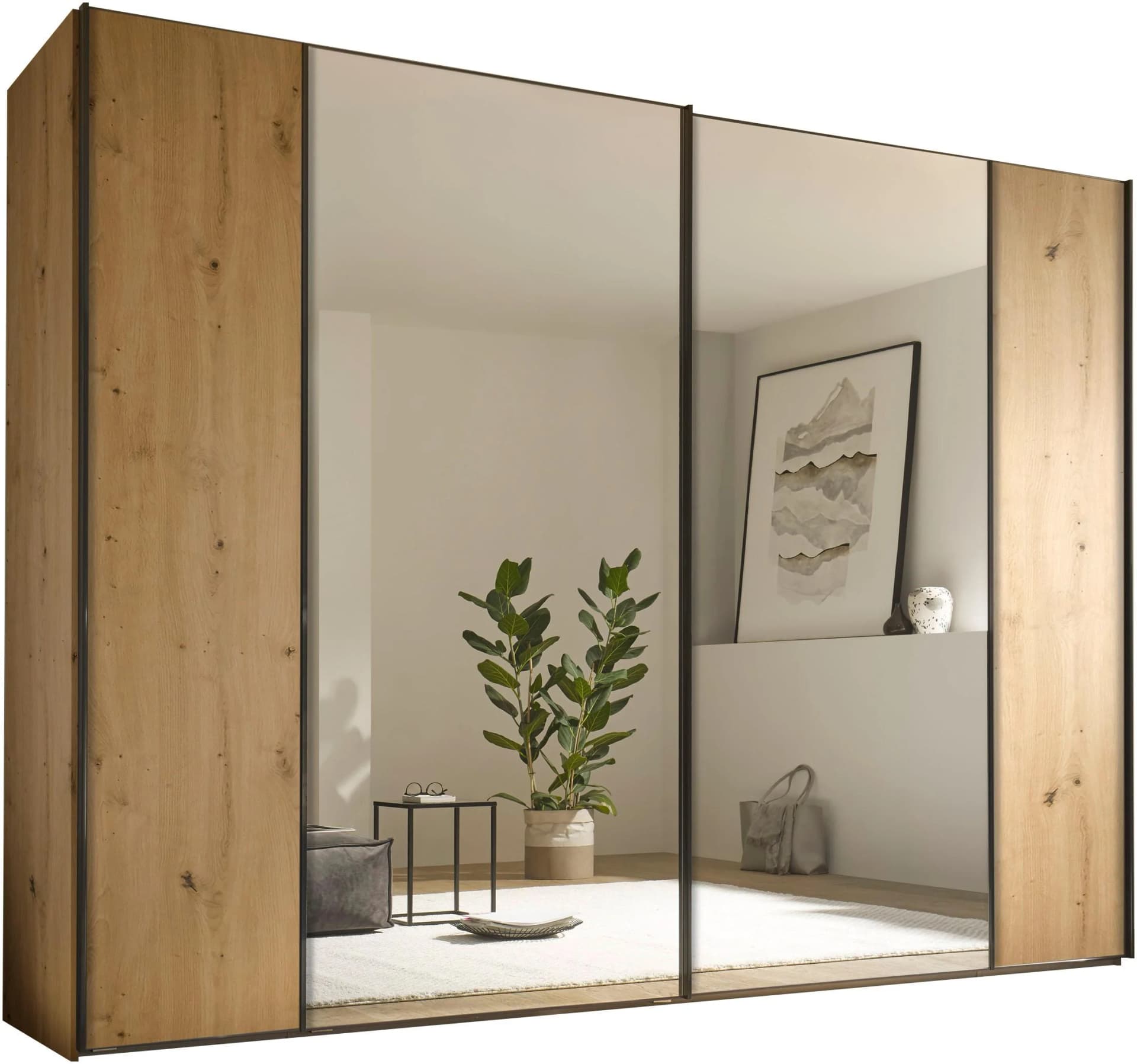 Schwebetürenschrank STAUD Sonett 120 G Artisan Eiche