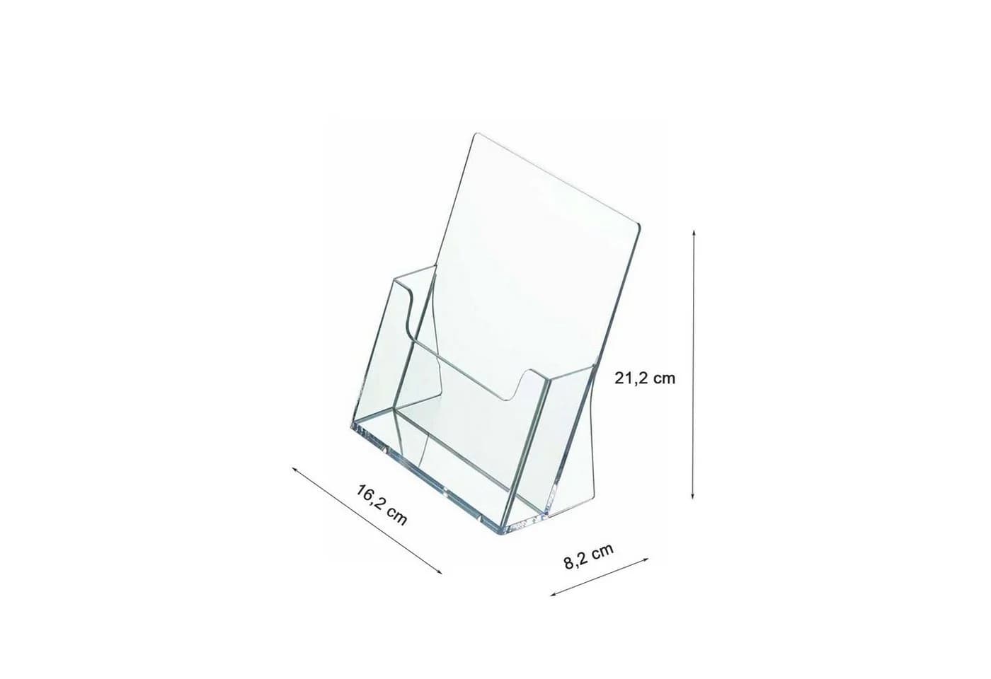 ogoPLUS Prospektständer DIN A5 Transparent Tisch-Aufsteller