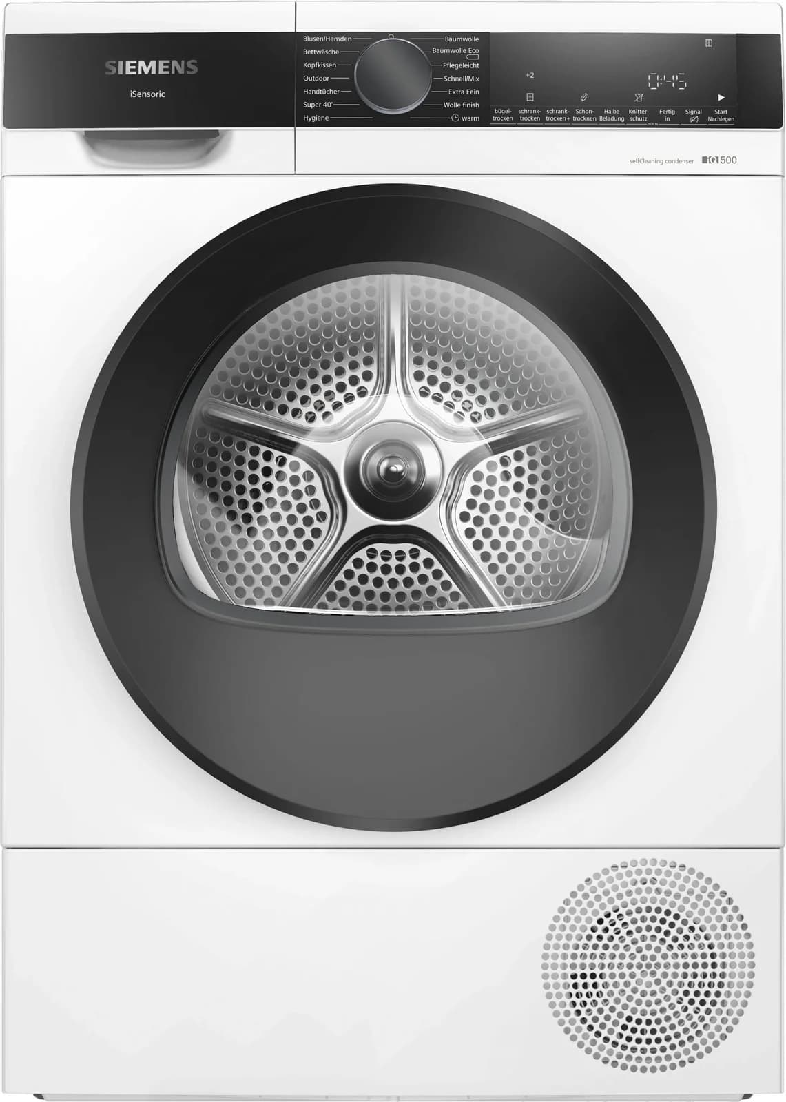 Siemens Wärmepumpentrockner WQ45G2D00 9 kg Schwarz Selbstreinigender Kondensator