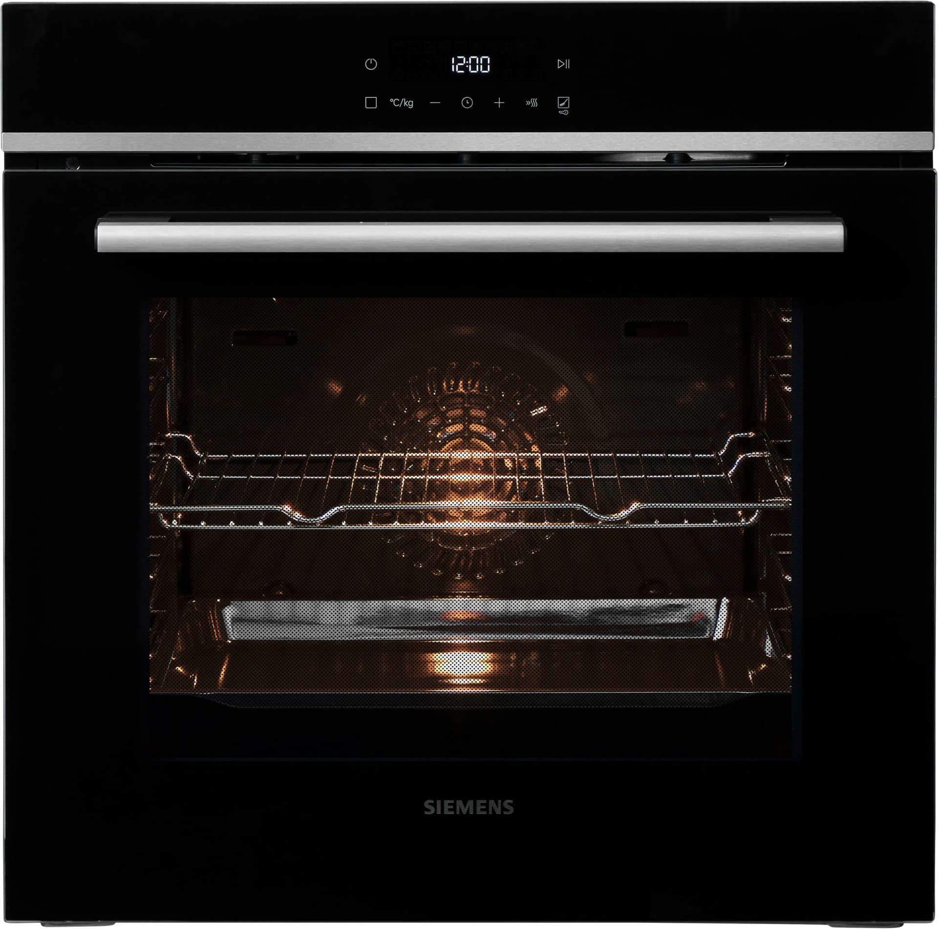 Edelstahl-Backofen mit Air Fry, Pyrolyse und Selbstreinigung