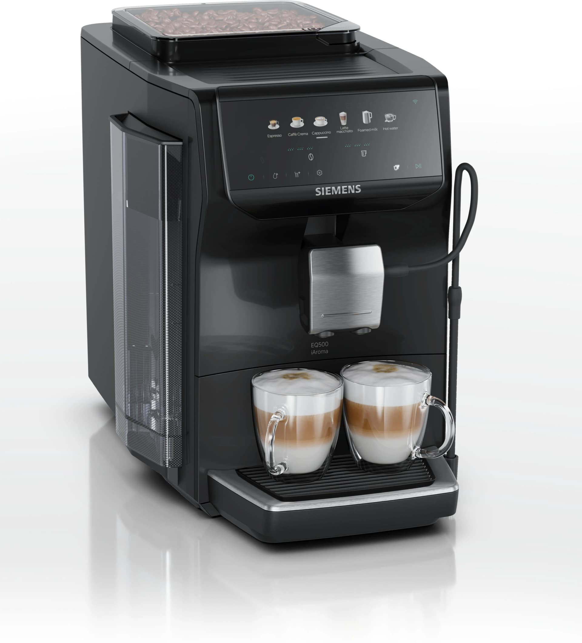SIEMENS Kaffeevollautomat TP551E07 Schwarz Keramikmahlwerk