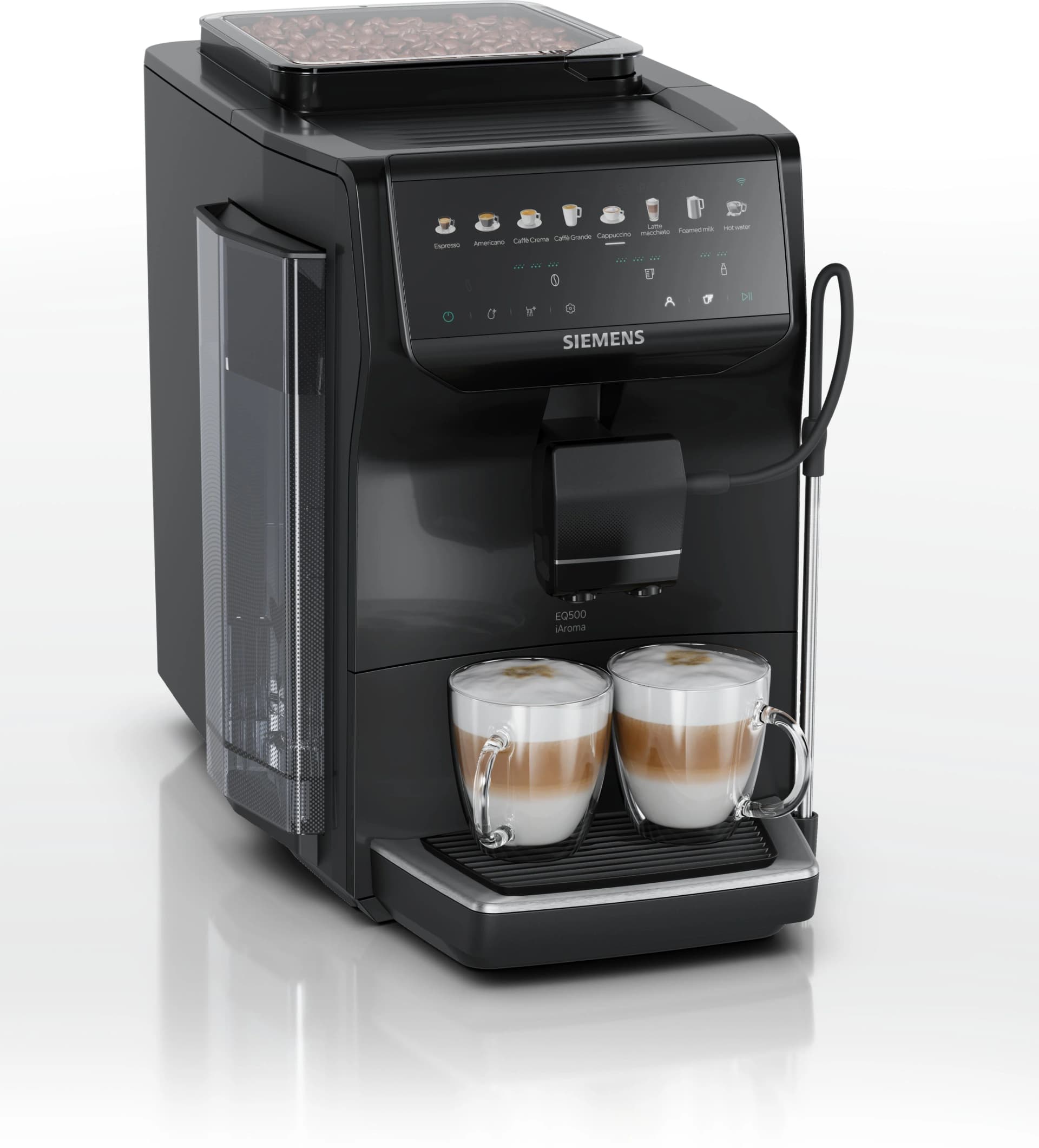 SIEMENS Kaffeevollautomat TP553E19 Schwarz mit App-Steuerung