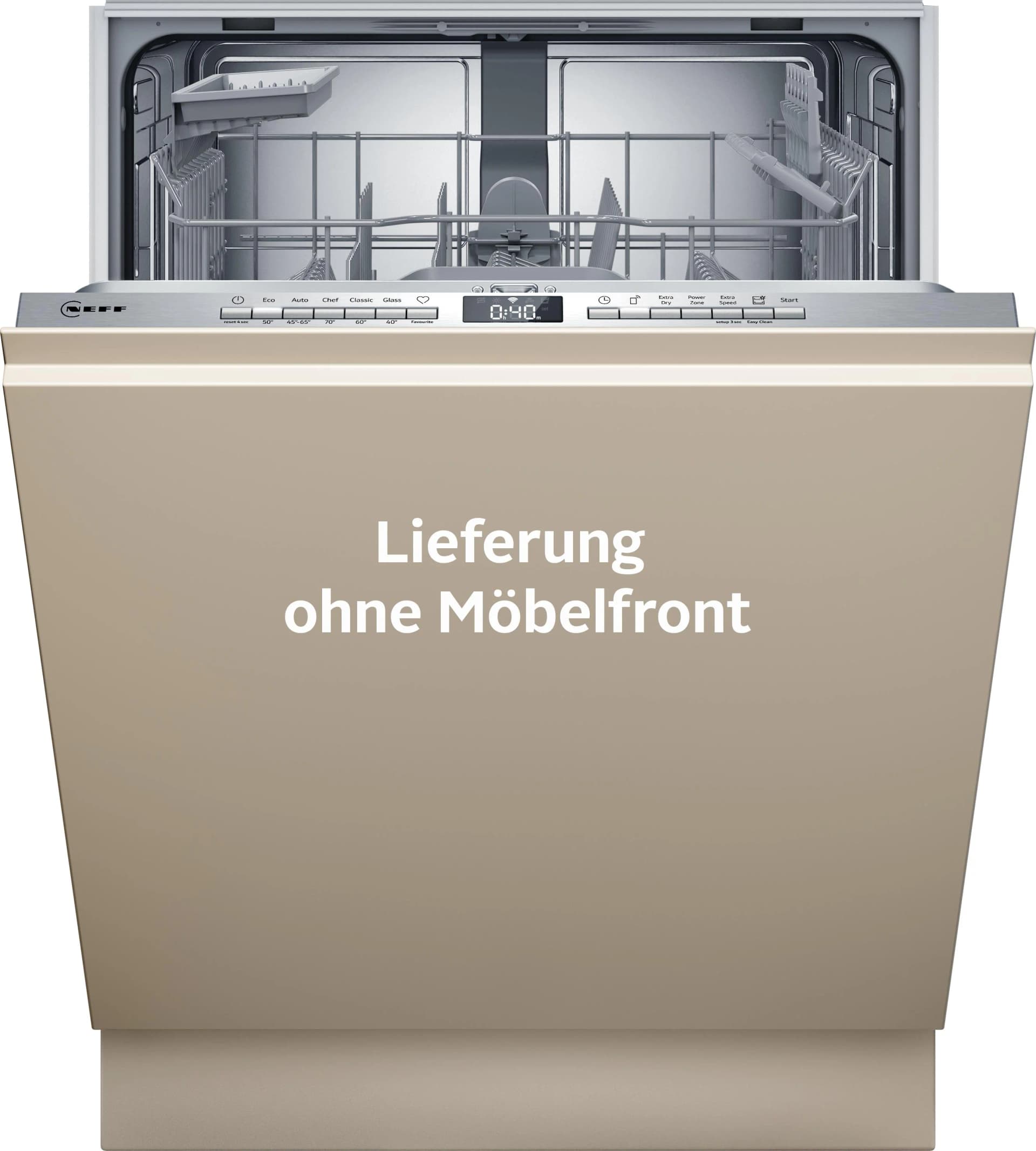 NEFF Geschirrspüler S255HTX06E Vollintegrierbar Weiß