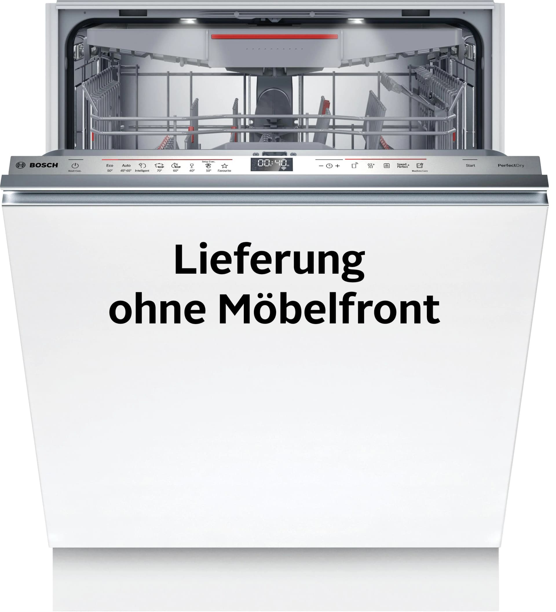 BOSCH Geschirrspüler SBV6ZCX16E Vollintegrierbar Silber