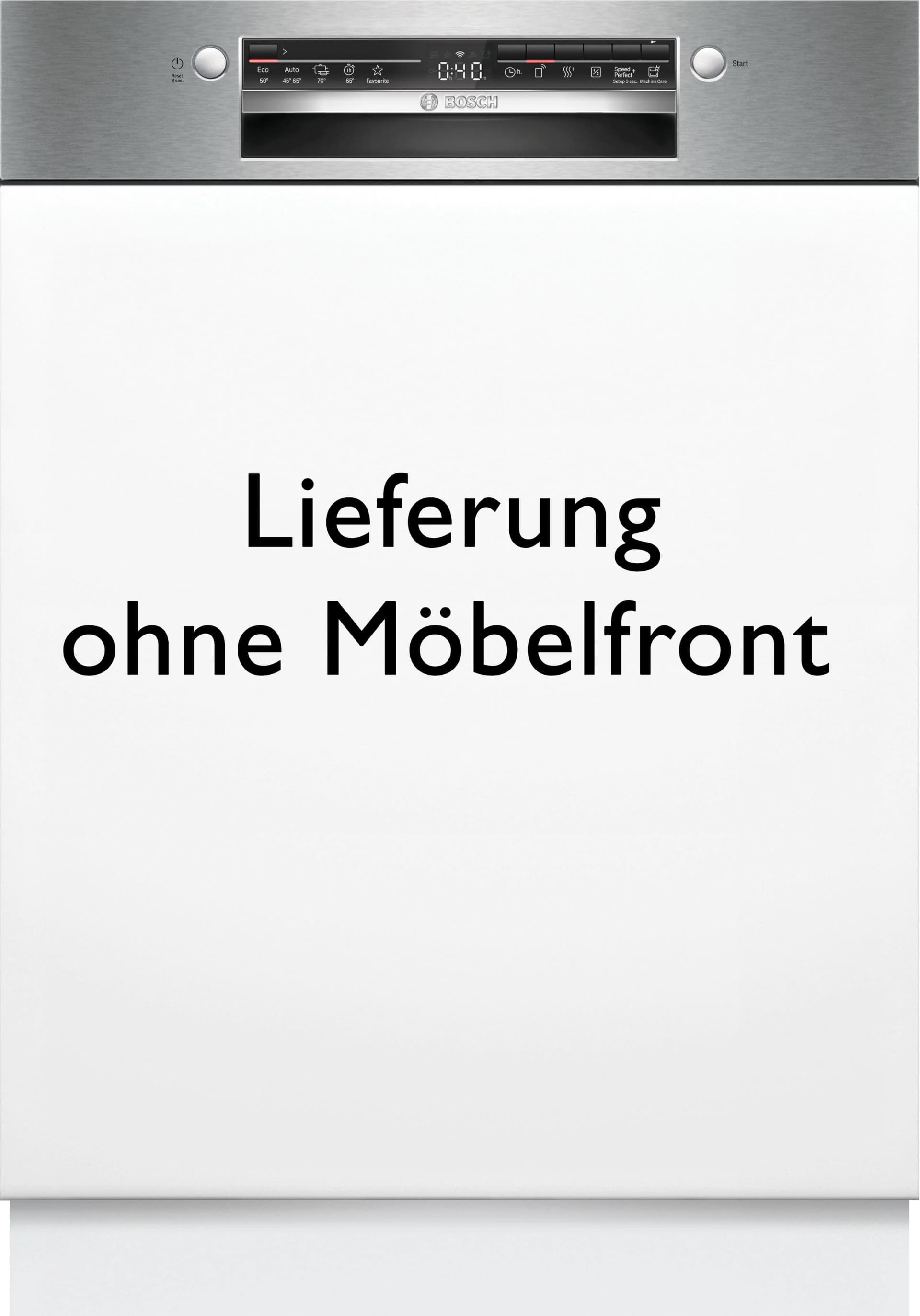BOSCH teilintegrierbarer Geschirrspüler SMI2HVS06E gebürsteter Stahl