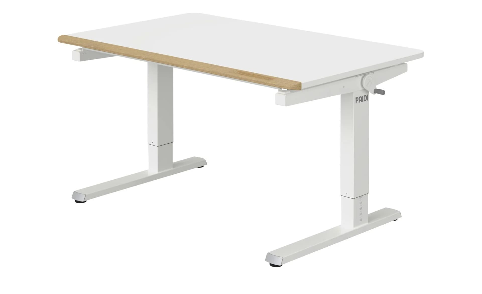 PAIDI Schreibtisch Teenio Weiß Höhenverstellbar