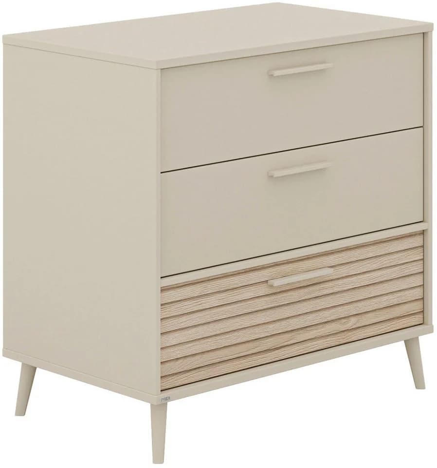 PAIDI Wickelkommode Eefje Beige 3 Schubladen Soft-Close