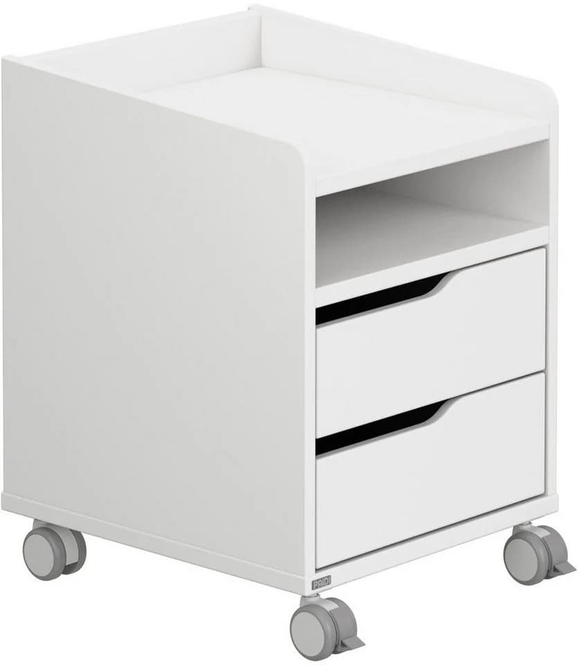 PAIDI Diego Rollcontainer Weiß mit 2 Schubladen