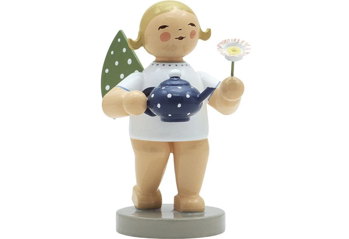 Wendt & Kühn Weihnachtsfigur Engel mit Kanne und Blume 650/152