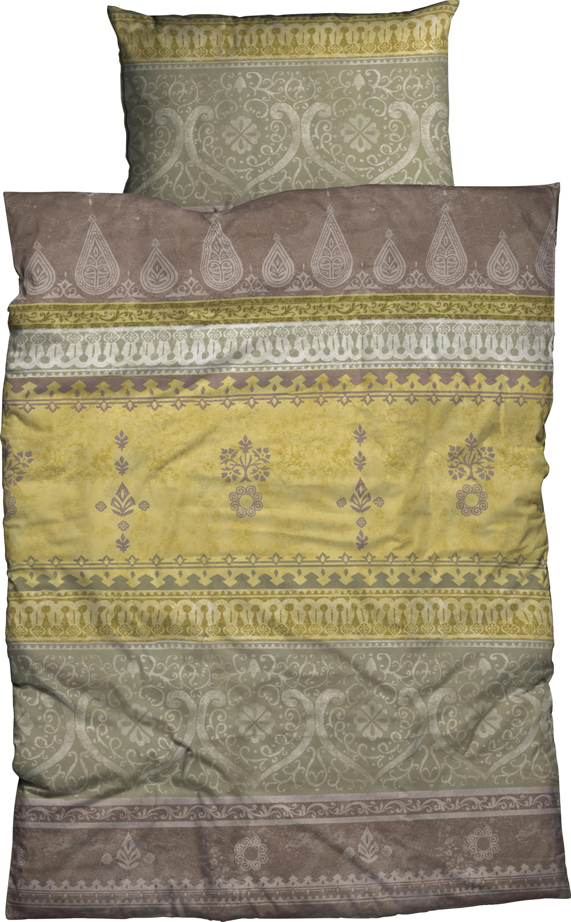 CASATEX Bettwäsche Indi Orientalisch Ocker 135x200cm