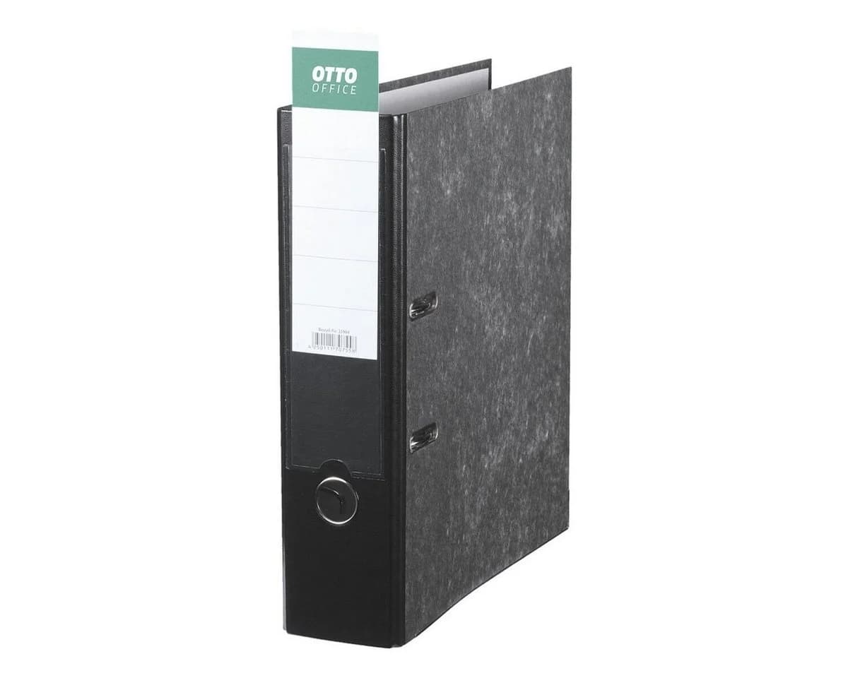 Otto Office Aktenordner Classic II Schwarz DIN A4 8cm