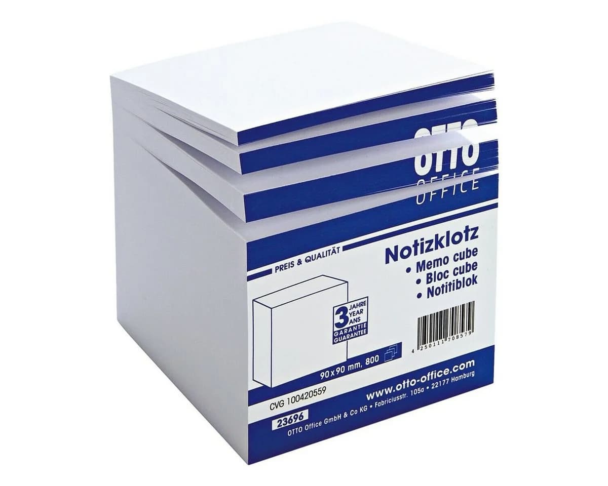 Otto Office Notizklotz 90x90 mm Weiß 800 Blatt