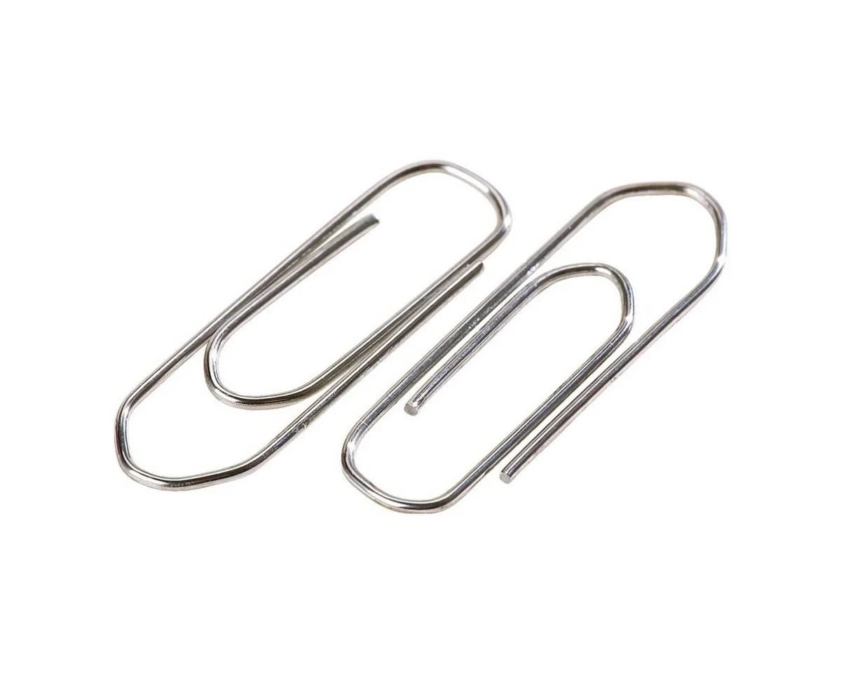 Otto Office Büroklammer 32 mm verzinkt eckig silber