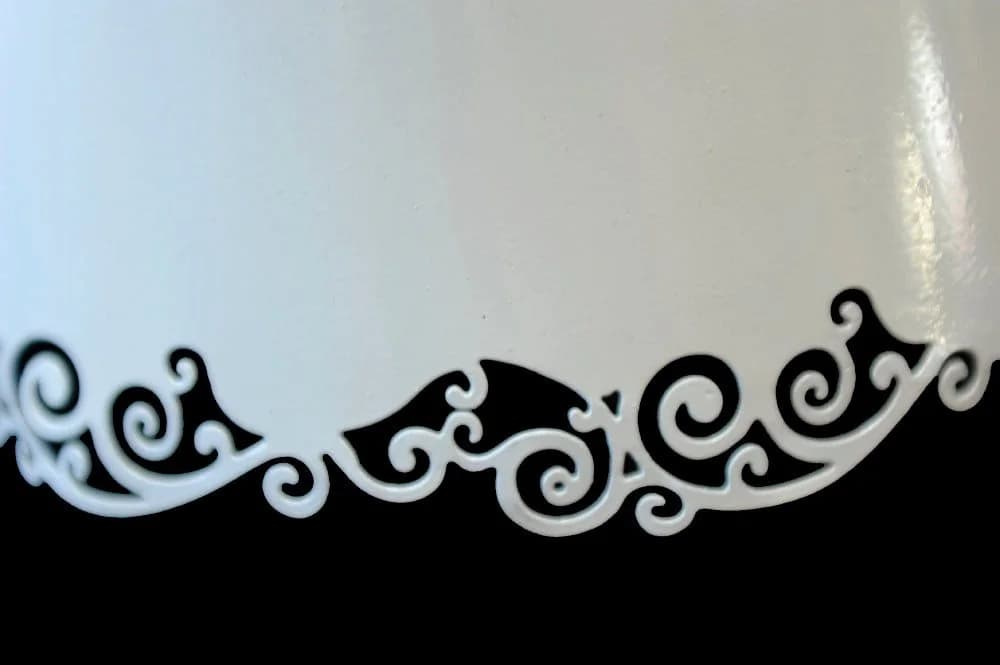 Dirk Davids Leuchten GmbH Lampenschirm Oval Metall Weiß Lieve TL 21-14-11