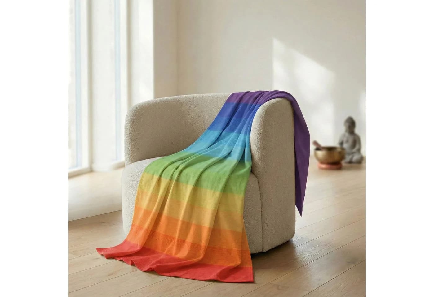 Yogistar Tagesdecke Baumwolldecke Chakra