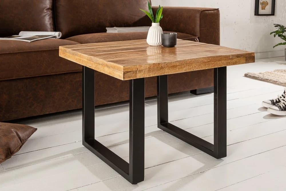 riess-ambiente Couchtisch IRON CRAFT 60cm natur / schwarz Industrial