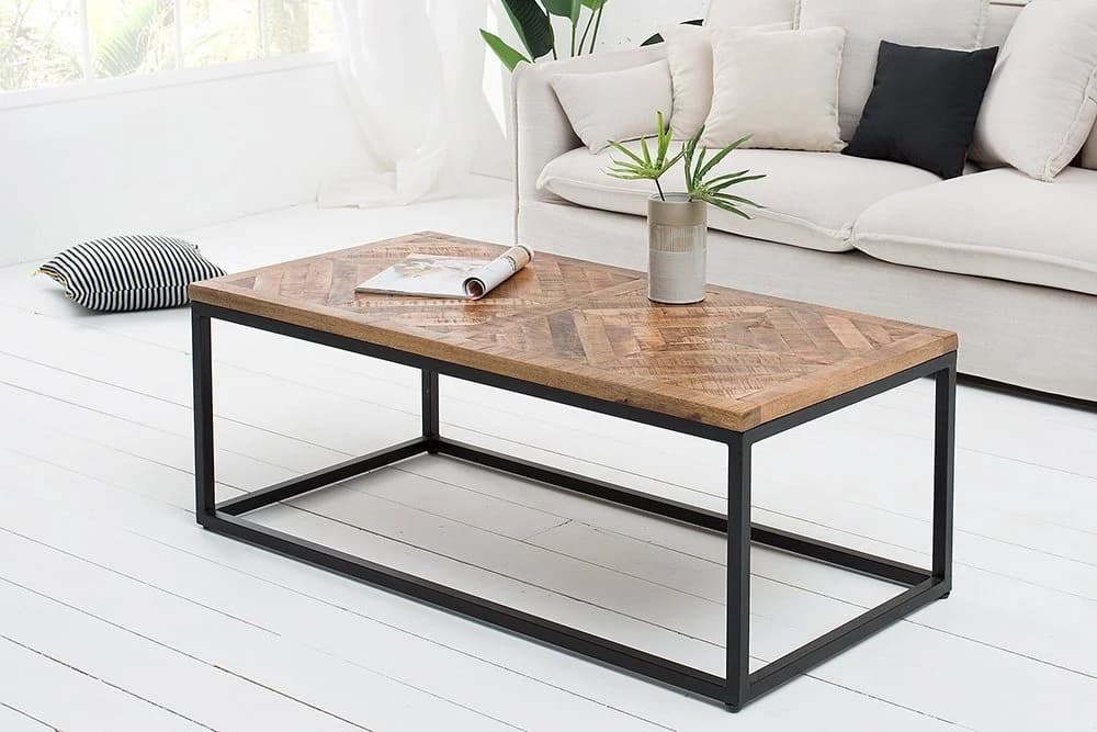 riess-ambiente Couchtisch INFINITY HOME 100cm Natur Industrial Metall