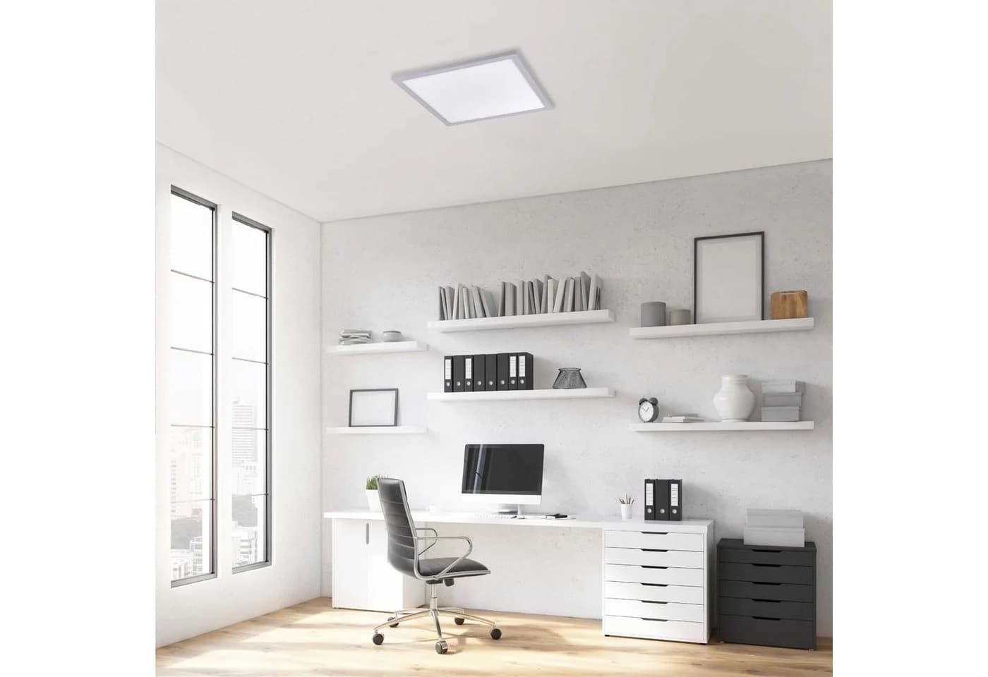 SellTec LED Deckenleuchte Panel 45x45cm Neutralweiß