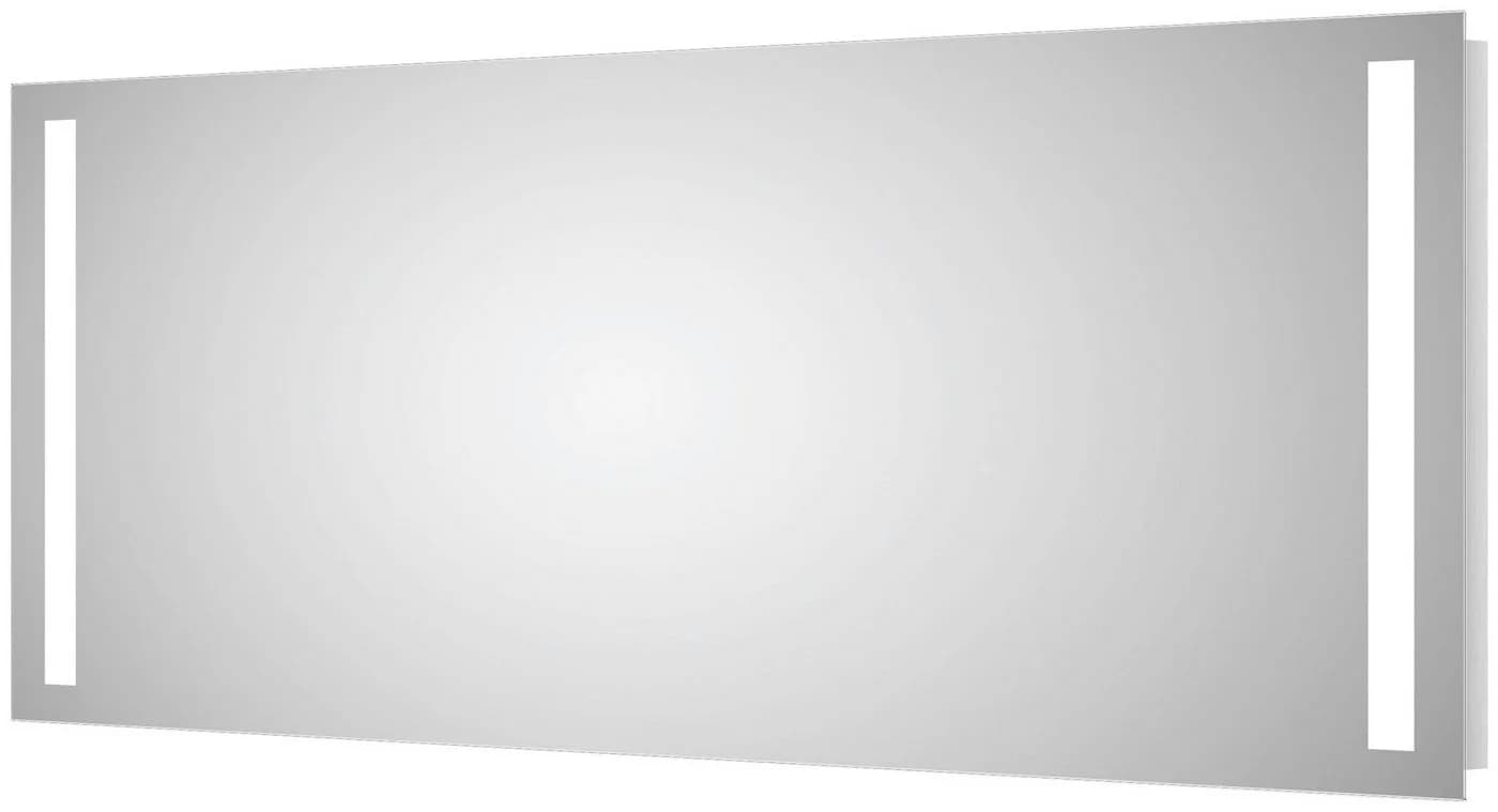 Badspiegel Talos Light Silber LED-Beleuchtung 140x70 cm