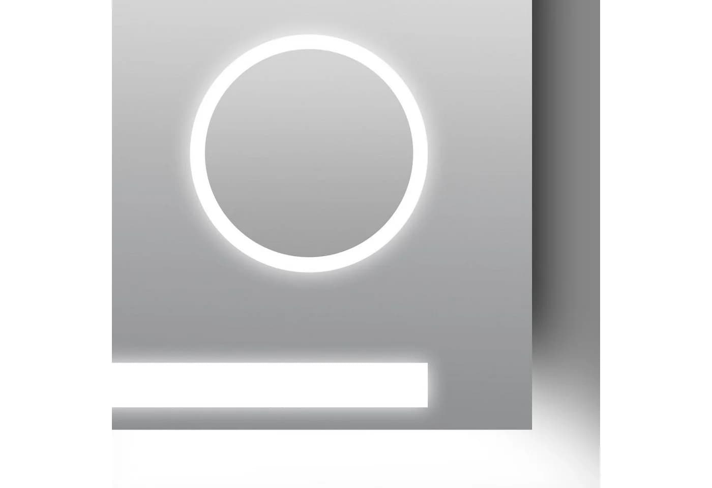 LED-Lichtspiegel TALOS "King" Silber Energiesparend