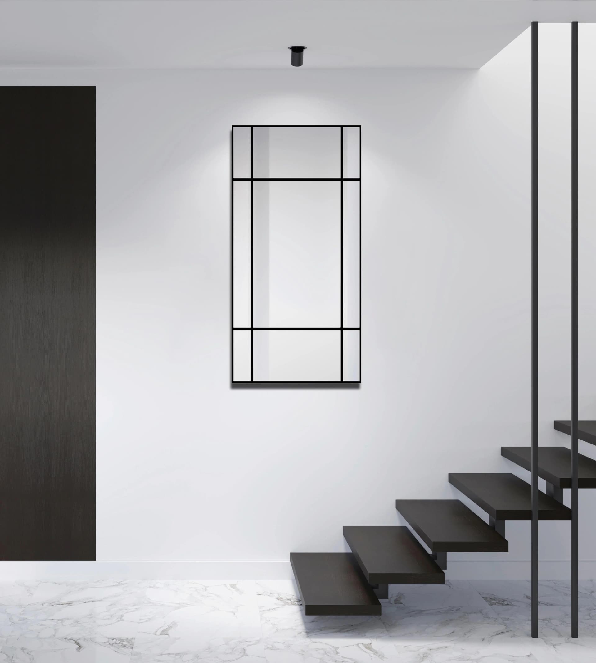 Talos Dekorativer Wandspiegel Aluminiumrahmen 60x120 cm