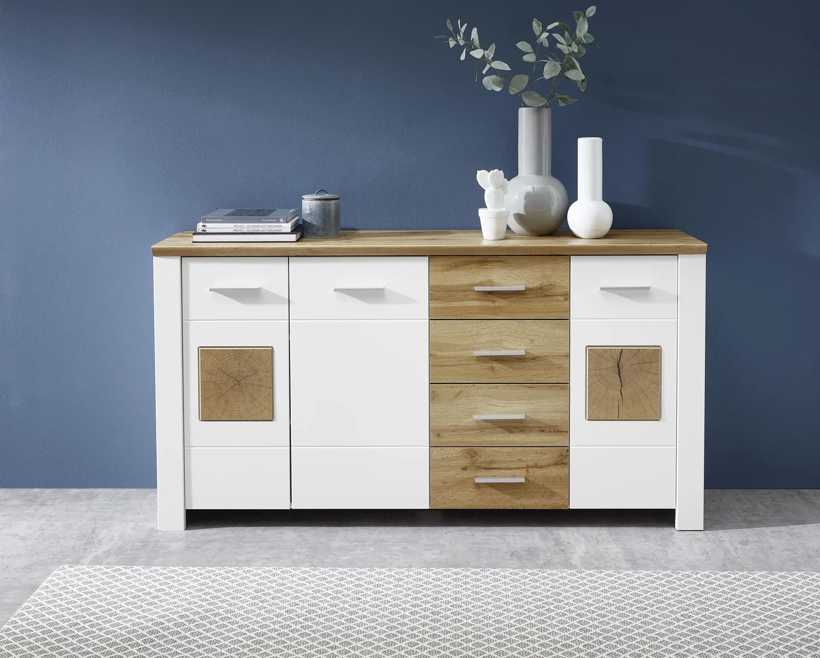 Innostyle Kommode MATERIO Weiß Lack Laminat Softclose