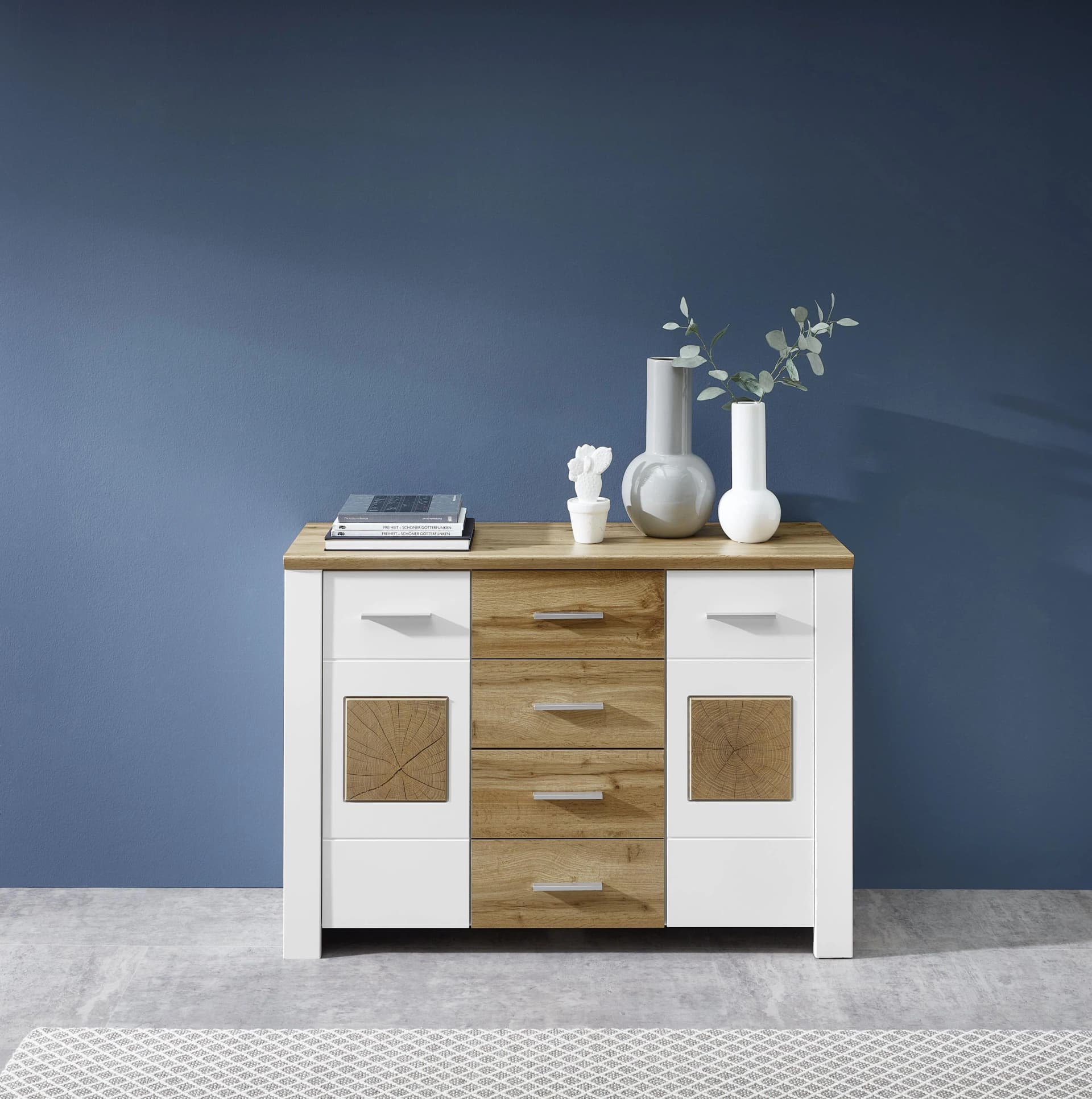 Innostyle Kommode MATERIO Weiß Lack Laminat Softclose